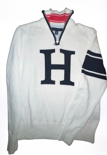  Tommy Hilfiger Hombre Sweater C/cierre En Cuello Original