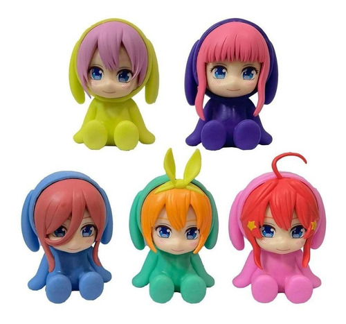 Las Quintillizas Hermanas Nakano Colección Figuras En Bolsa