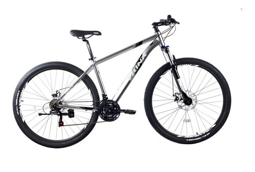 Mountain Bike Trinx Majestic M136 Pro R29 18  Frenos De Disco Mecánico Cambios Shimano Tourney Tz500 Color Plateado/blanco/gris