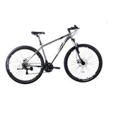 Mountain Bike Trinx Majestic M136 Pro R29 18  Frenos De Disco Mecánico Cambios Shimano Tourney Tz500 Color Plateado/blanco/gris