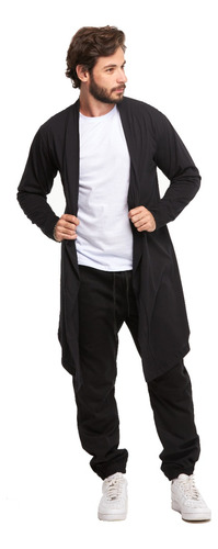 Kit 2 Cardigans Blusa De Frio Masculino Plus Size Casac Long