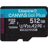 Cartão De Memória Micro Sdxc 512gb 4k Kingston Sdcg3/512gb