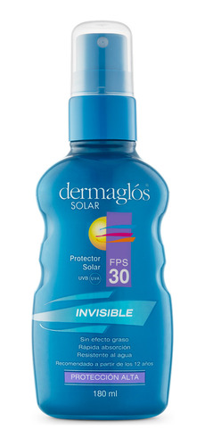 Protector Solar Dermaglos Spray Invisible Fps 30 180 Ml