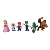 Set De Figuras Super Mario Bross, Luigi, Donkey Kong En Caja