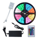 Tira Luces Led Rgb Control 5 Metros Pc Gamer Decoracion 220v