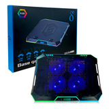 Suporte P/notebook Base Gamer Refrigerada Led Rgb 4 Fans Usb