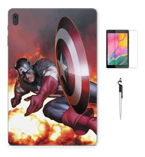 Adesivo Galaxy Tab S8 Plus Sm-x806 Capitão America 2