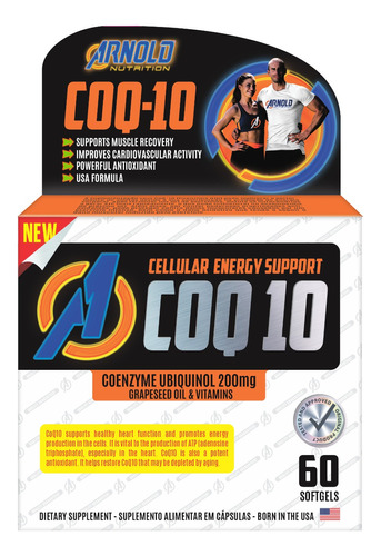 Coenzima Q10 Coq10 200mg Ubiquinol 60caps - Arnold Nutrition