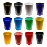 Pack Vasos De Plástico Duros 200 Unidades Varios Colores