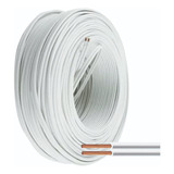 Cable Bipolar Paralelo Blanco 2x1mm X 30 Metros