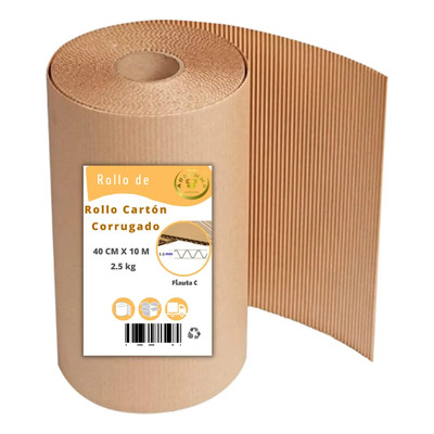 Rollo Carton Papel Corrugado Empaque 10x40 Proteccion | Meses sin interés