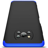 Funda Antiimpacto Mate Para Xiaomi Poco X3 6.67, Color Negro Con Azul