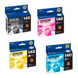 Combo Cartucho Epson T140 Negro + 3 Colores Original