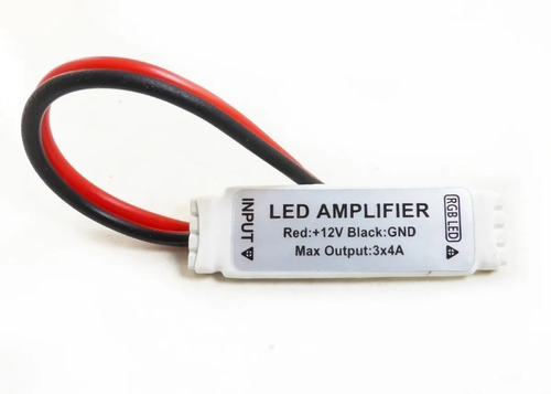 10 Mini Amplificador Rgb Tiras De Led 12v