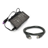 Fonte Impressora Hp C4680 Plug Roxo + Cabo Energia+ Cabo Usb