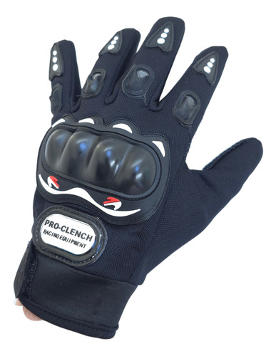 Guantes Pro Biker Con Protecciones Moto Policia Dedo Largo