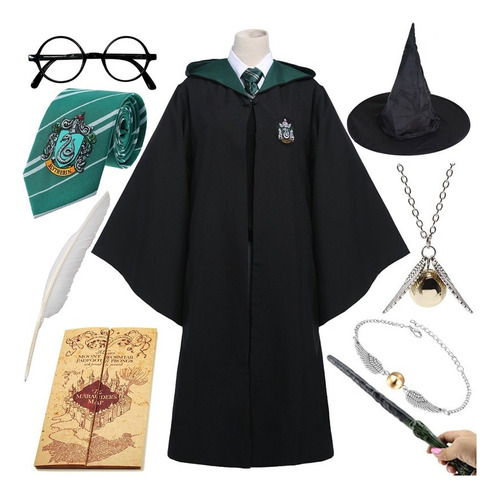 Kit De 9 Disfraces De Harry Potter Cos Hermione De Bata Mági