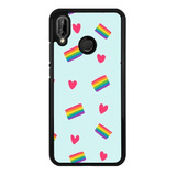 Funda Protector Para Huawei Pride Lgbt Arcoiris Love 05