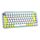 Teclado Bluetooth Logitech Pop Keys Qwerty Color Daydream