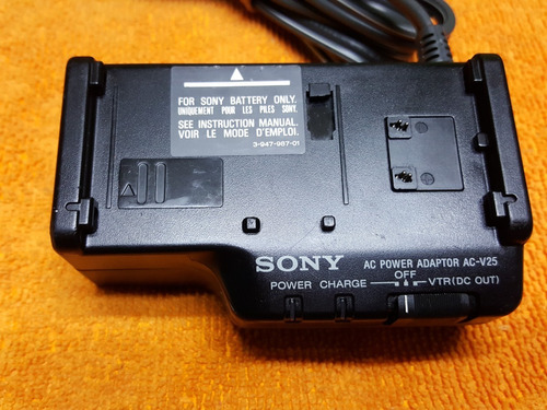 Eliminador Sony Ac-v25 7.7v Para Handycam Sony Vintage
