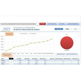 Planilha De Acompanhamento Vendas Clientes Metas Resultados