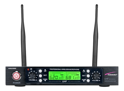 Sistema De Micrófonos Inalámbrico Digital Uhf Amu320 