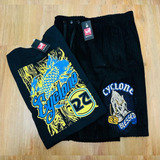 Conjunto Black Bermuda Cyclone Veludo Premium + Camisa Breck