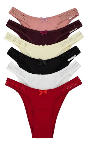 Paquete 6 Bikini Cachetero De Algodón. Sexy | MercadoLibre