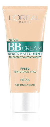 Bb Cream Matte 5 Em 1 Cor Média Fps 50 30ml L'oréal Paris