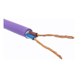 Cable Violeta Exterior 2x4mm X 25 Mts Electro Cable