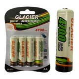 Pilhas Aa Glacier Recarregável 4700mah 1.2v 4 Unidades