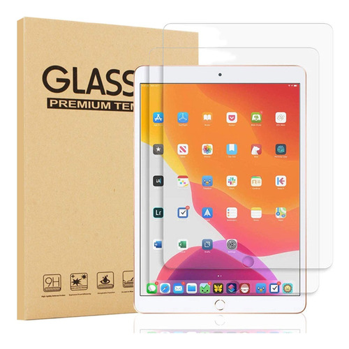 2x Mica Protector Cristal Para iPad 9/8/7 Gen 10.2 Pulgadas