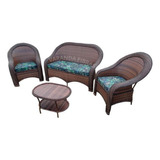 Conjunto 2 Poltronas C/ Sofá Área Gourmet Sala Deck Fibra