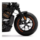 Sticker Calcomania Reflejante Rin Moto Harley-davidson Vinil