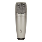 Micrófono Samson C01u Pro Supercardioide Plateado