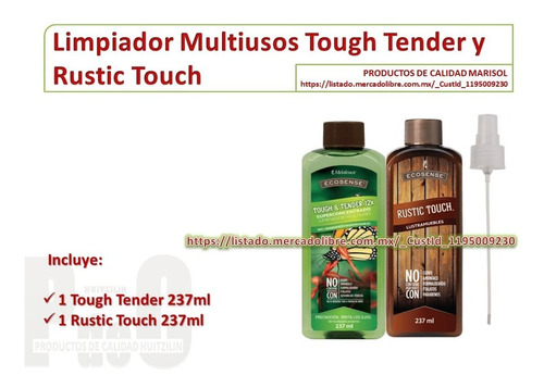 Limpiador Biodegradable Multiusos Tough Tender, Rustic Touch