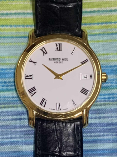 Reloj De Pulso De Cuarzo Raymond Weil Gold Filled 18 Kilates