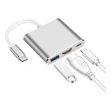 Adaptador Hub Usb C A Usb 3.0 / Hdmi / Usb C - Pc Mac