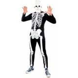 Fantasia Esqueleto Glow Adulto Luxo Halloween Sulamericana