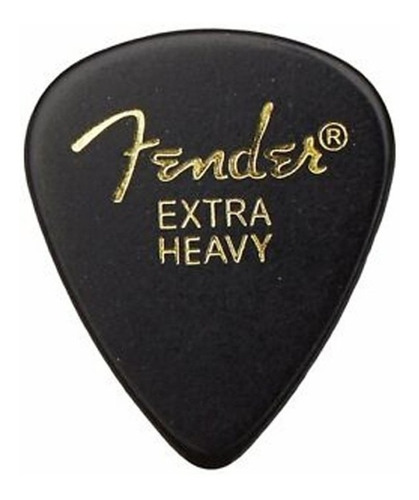 Uñeta Fender Extra Heavy 351 Negro