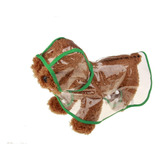 Ropa Impermeable Transparente Verde Para Perros