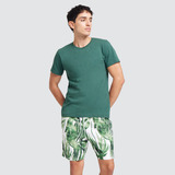 Ropa De Playa Hombre Ostu  Verde Poliéster 60270015-6487