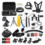 Kit De Accesorios X 50 Gopro Sjcam Action Insta Cam Estuche