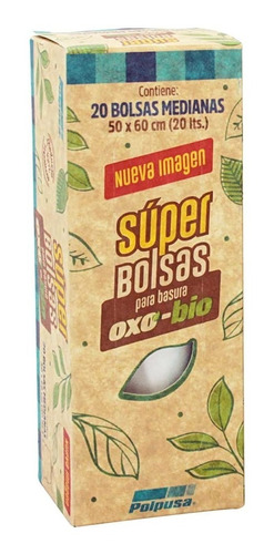 Polpusa Bdm Bolsas De Basura Oxo Biodegradables 50 X 60 Cm.