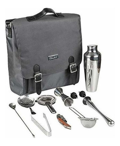 Kit De Viaje Jillmo Bartender, Set De Coctelera De 11 Piezas