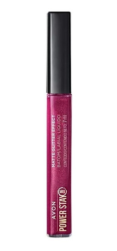 Batom Líquido Matte Glitter Effect Avon Power Stay 16 Hs 7ml