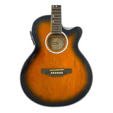 Guitarra Electroacústica Washburn Tobacco C/ Funda Wa45cepak