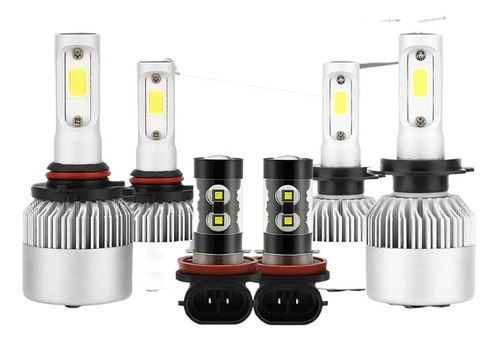 Fwefww Para Kia Rio 2012-2020 S2 Led Foco Kit H4/9003 9006