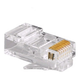 Ficha Plug Macho Rj45  Categoria 5 Amp