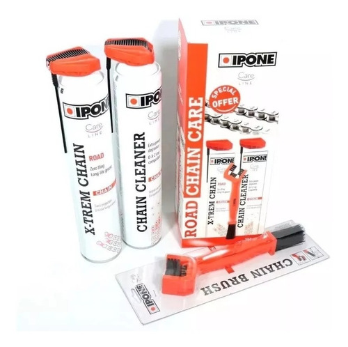 Kit Limpia Ipone Cadena Lubricante Y Cepillo Ipone - Fas